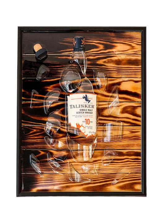 Talisker 10 Single Malt Scotch - EPOXY ART
