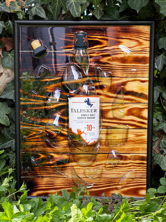 Talisker 10 Single Malt Scotch - EPOXY ART
