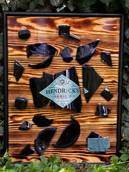 Hendrick's Orbium Gin - EPOXY ART