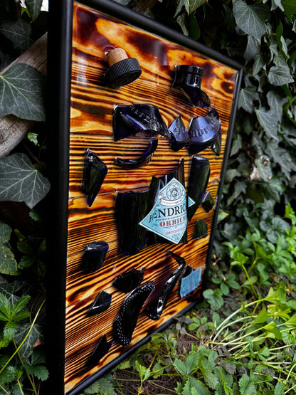 Hendrick's Orbium Gin - EPOXY ART