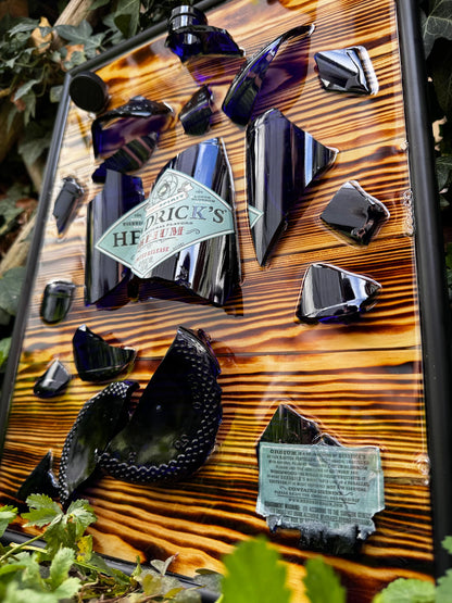 Hendrick's Orbium Gin - EPOXY ART