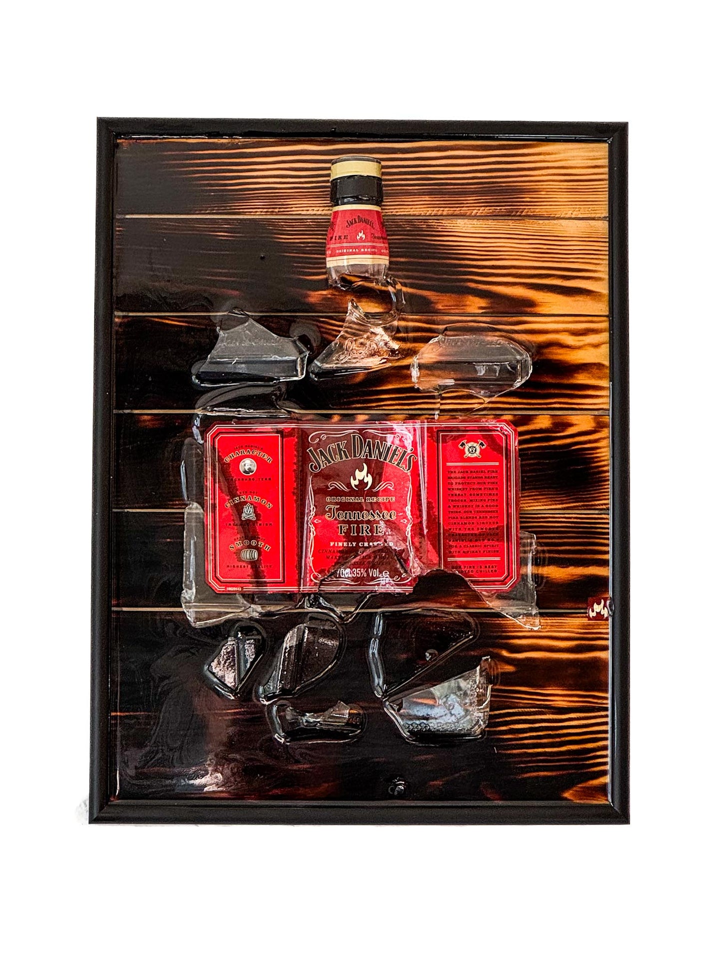 Jack Daniel‘s Tennessee Fire - EPOXY ART