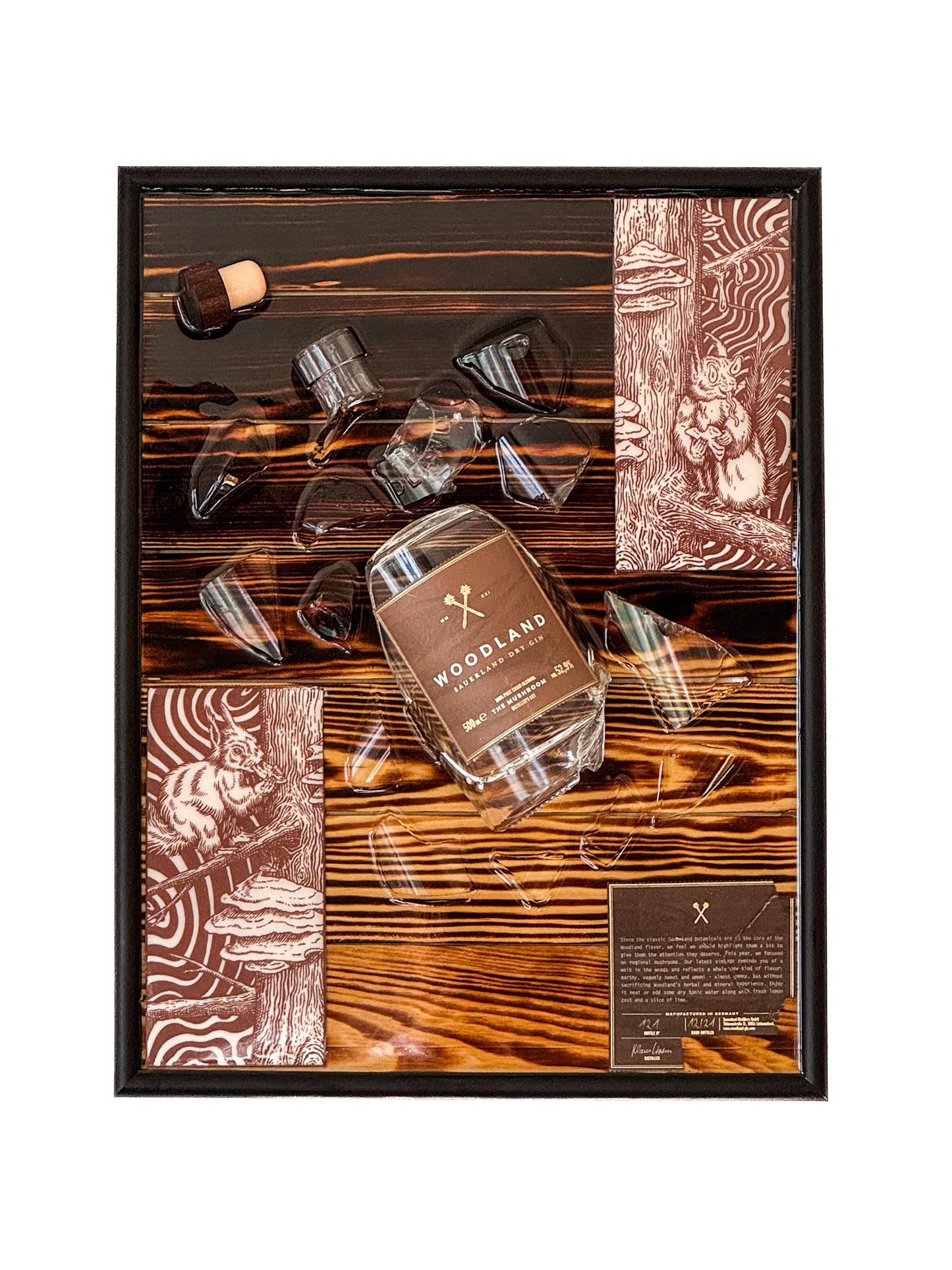 Woodland Sauerland Gin Mushroom - EPOXY ART