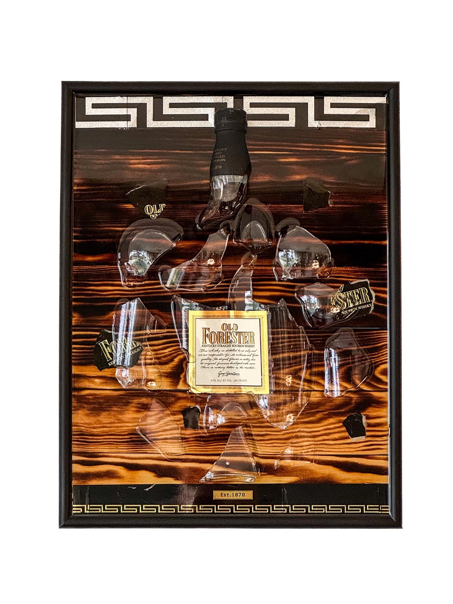 Old Forester Kentucky Straight Bourbon Whiskey - EPOXY ART